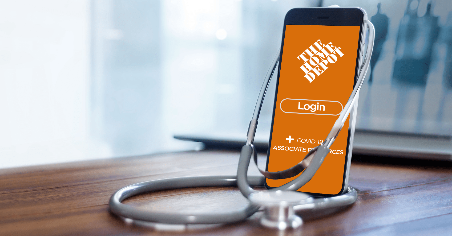 Login to Home Depot's Health Check App to access its benefits and