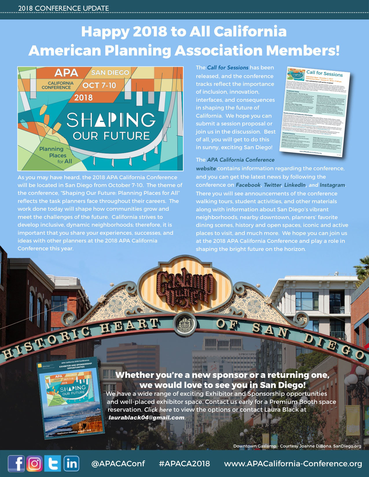 2018 APA CA Conference Update American Planning Association
