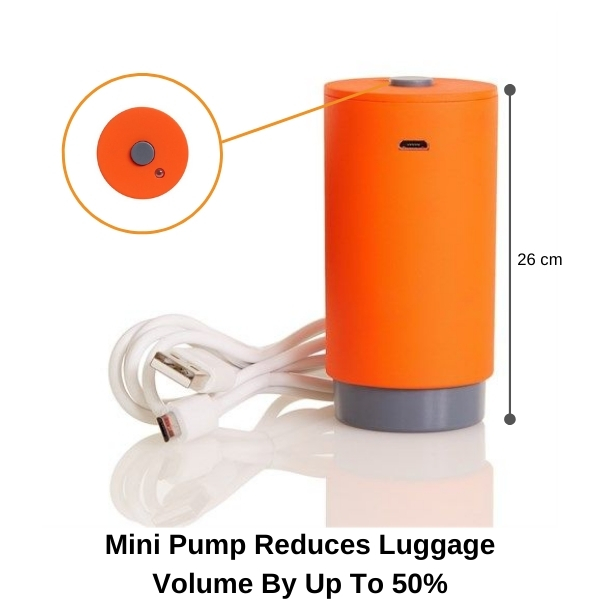 Vac Pack Go Portable Vacuum Storage System Luggage Clothes Travel As