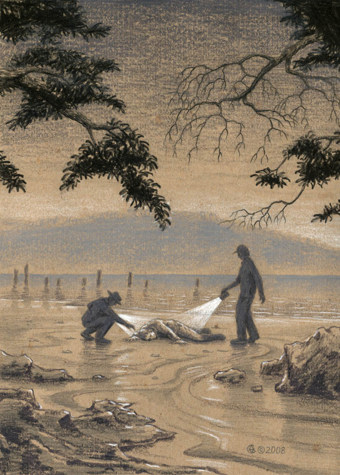 Dead Body (original drawing) » The River's Edge