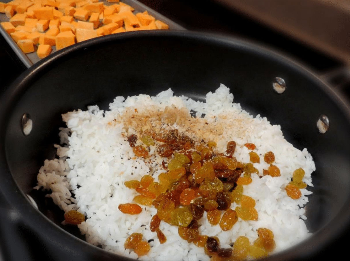 Bourbon Sweet Potato Rice Pilaf I Feel Like Cooking