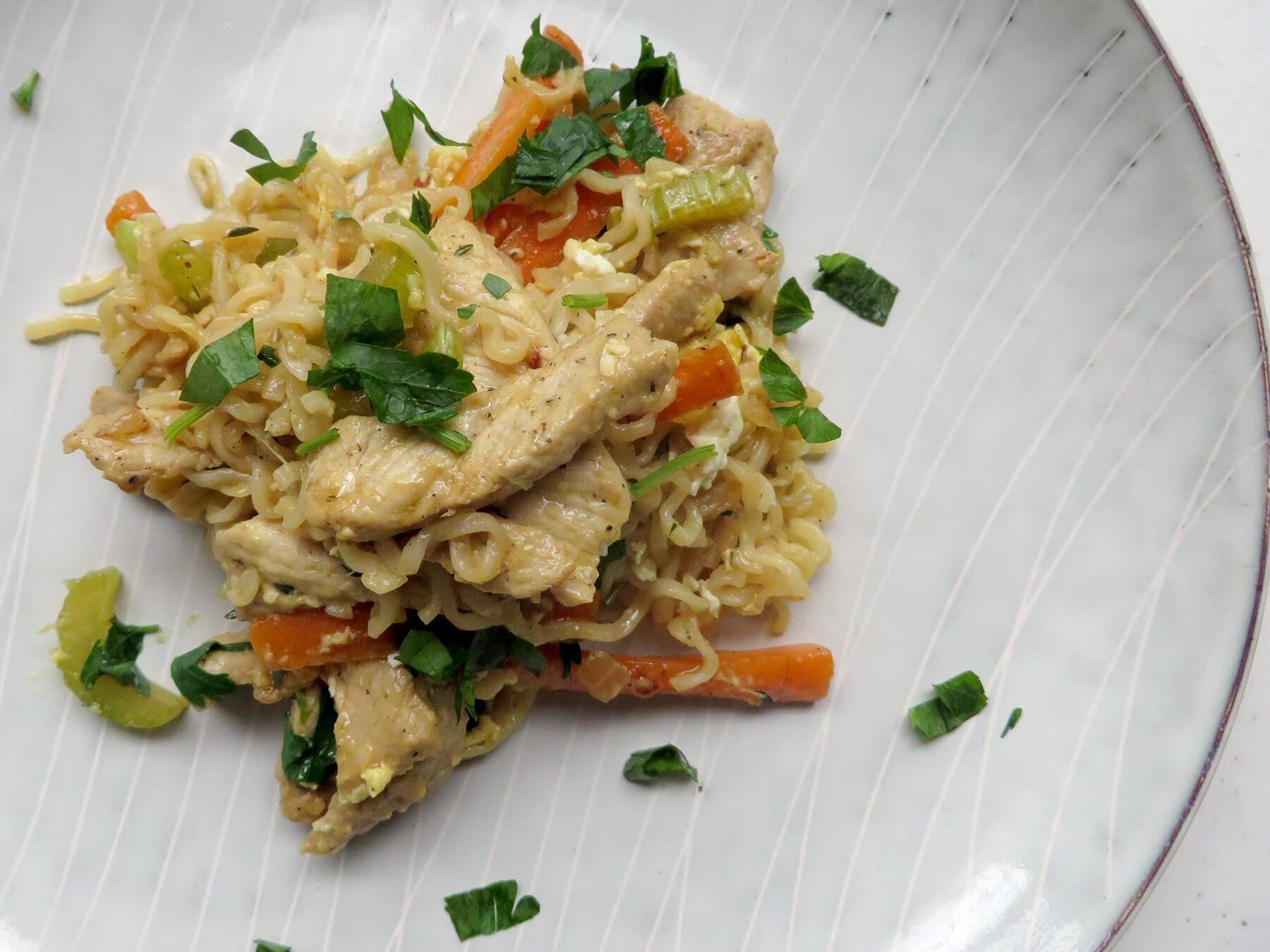 Singapore Pork and Ramen Stirfry I Feel Like Cooking