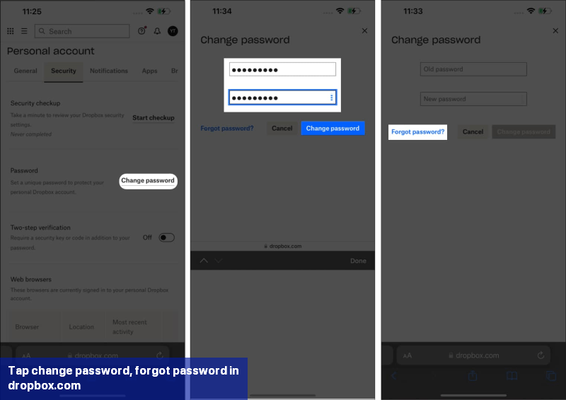 DropboxPasswort und Passcode auf dem iPhone zurücksetzen iFone.de