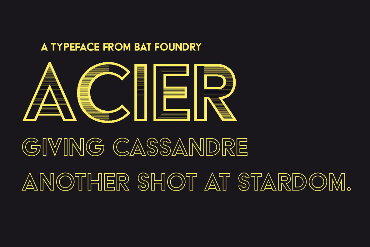 Acier Font Family iFonts.xyz