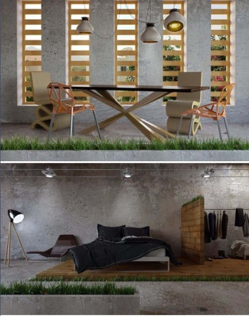 (via Homes that Use a Concrete Finish to Achieve Beautiful