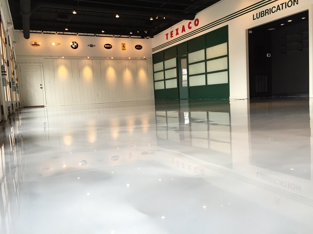 Metallic epoxy garage floor in Richmond, VA decorativeconcrete 