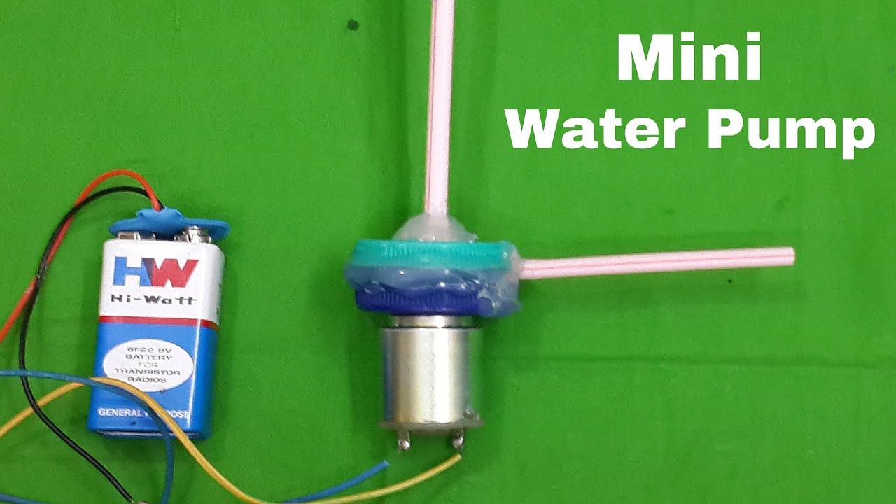 Turn a Toy DC motor into a mini electric water pump Like For Real Dough