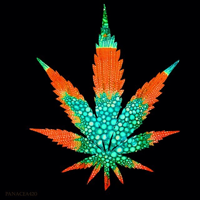 My leaf art art pot psychedelic weed weedporn weedartist 