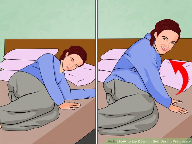 How to Lie Down in Bed During Pregnancy How to do anything