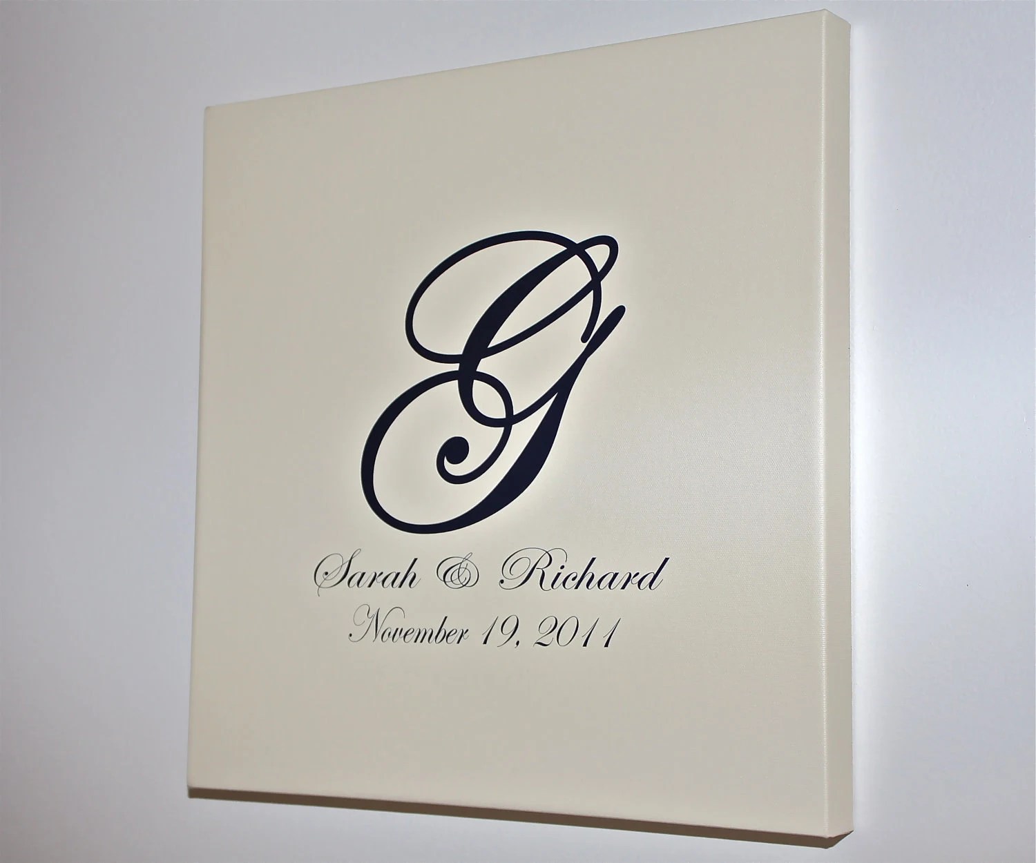 Custom Wedding Accessories Wedding Guest Book Alternative Stretched Canvas Wedding Guest