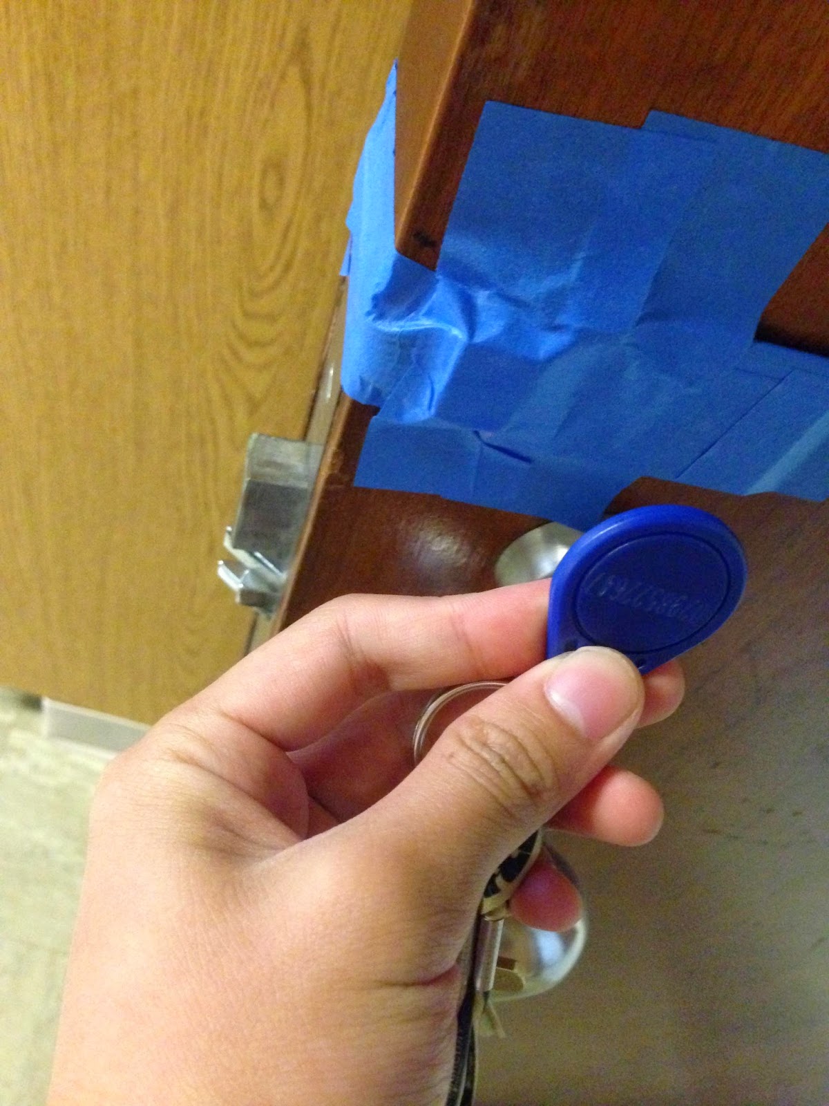 mdolla Got tired of dorm room keys, so we built a keyless entry system!