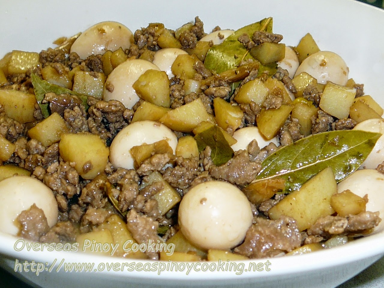 Ground Pork Adobo with Quail Eggs Panlasang Pinoy Recipe