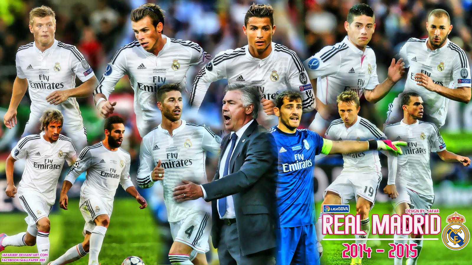 Real Madrid CF 2015 First Team Squad Wallpaper hd vevomedia