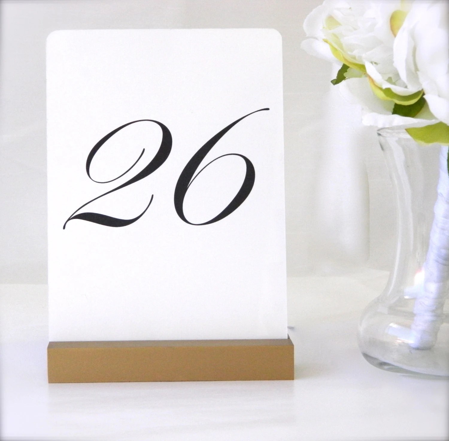 Custom Wedding Accessories Antique Gold Wood Wedding Sign Holder/Table