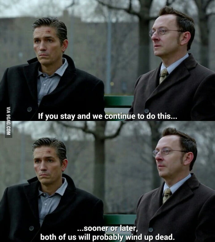 I hope this doesn’t happen (the last episode of Person of Interest airs