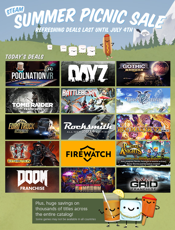Steam Summer Sale Day 6 GameUP24