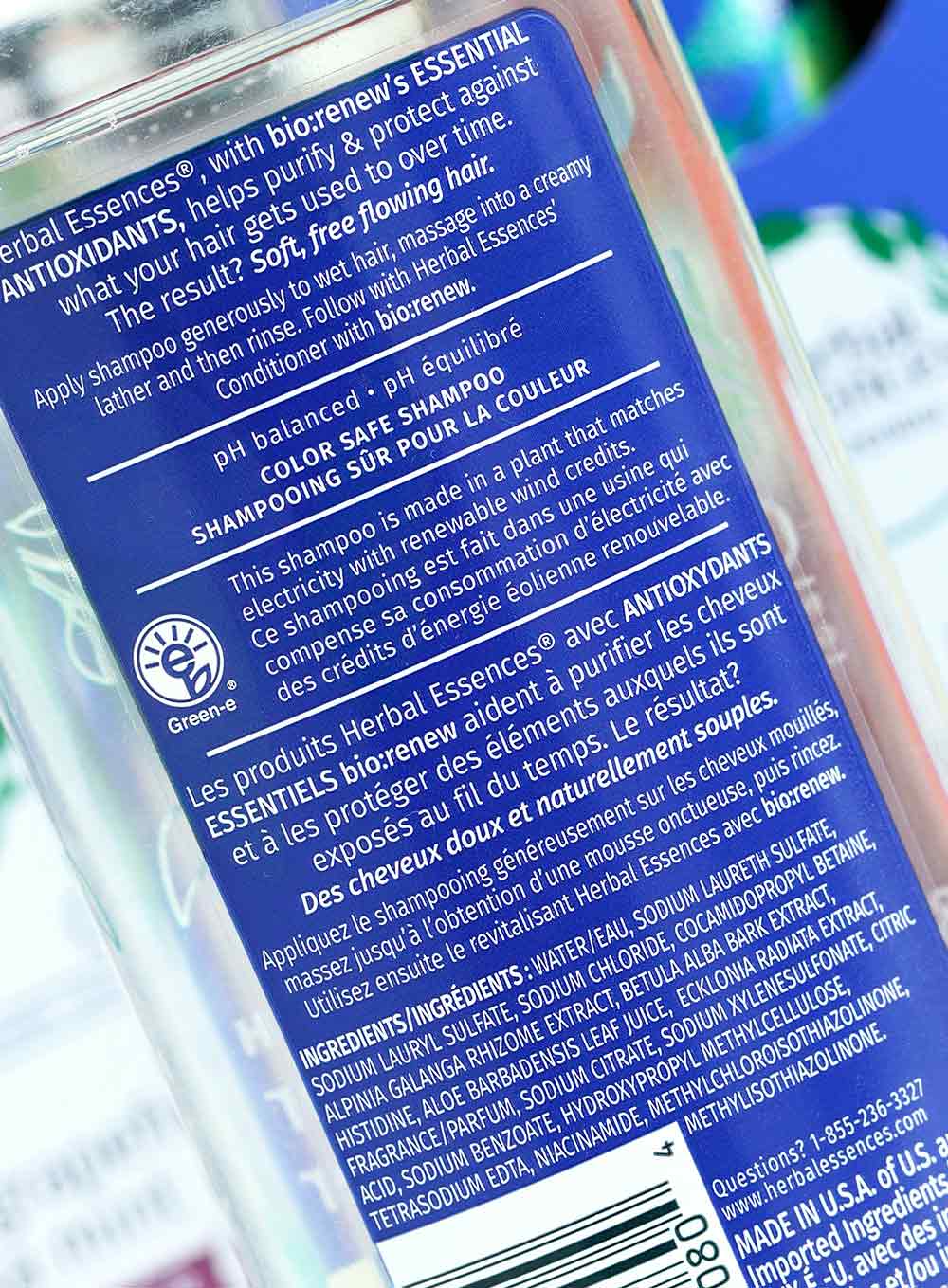 Herbal Essences biorenew Micellar Water & Blue Ginger Shampoo