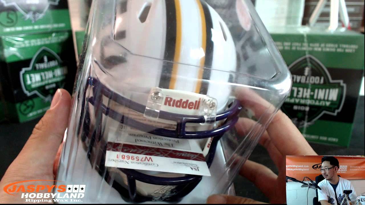 9 1 15 1 2015 Leaf Autographed Mini Helmet Football Edition Football Box