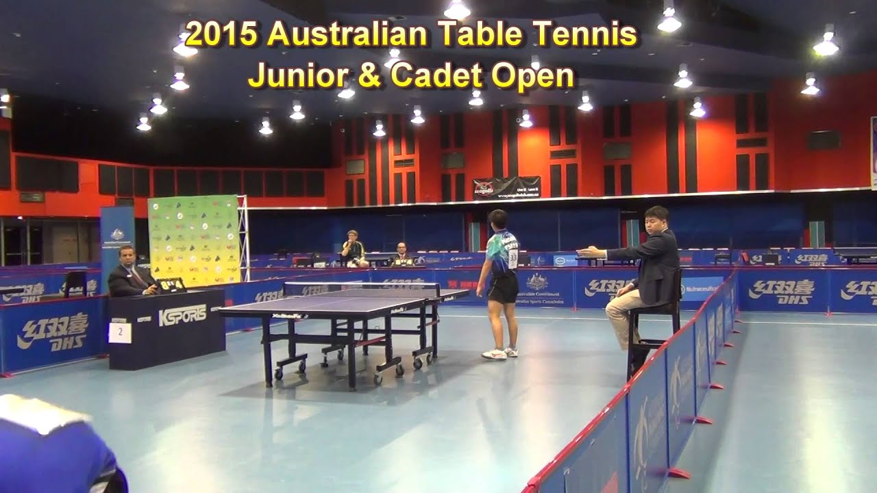 2015 Australian Table Tennis Junior amp Cadet Open Li Shilun vs Kang