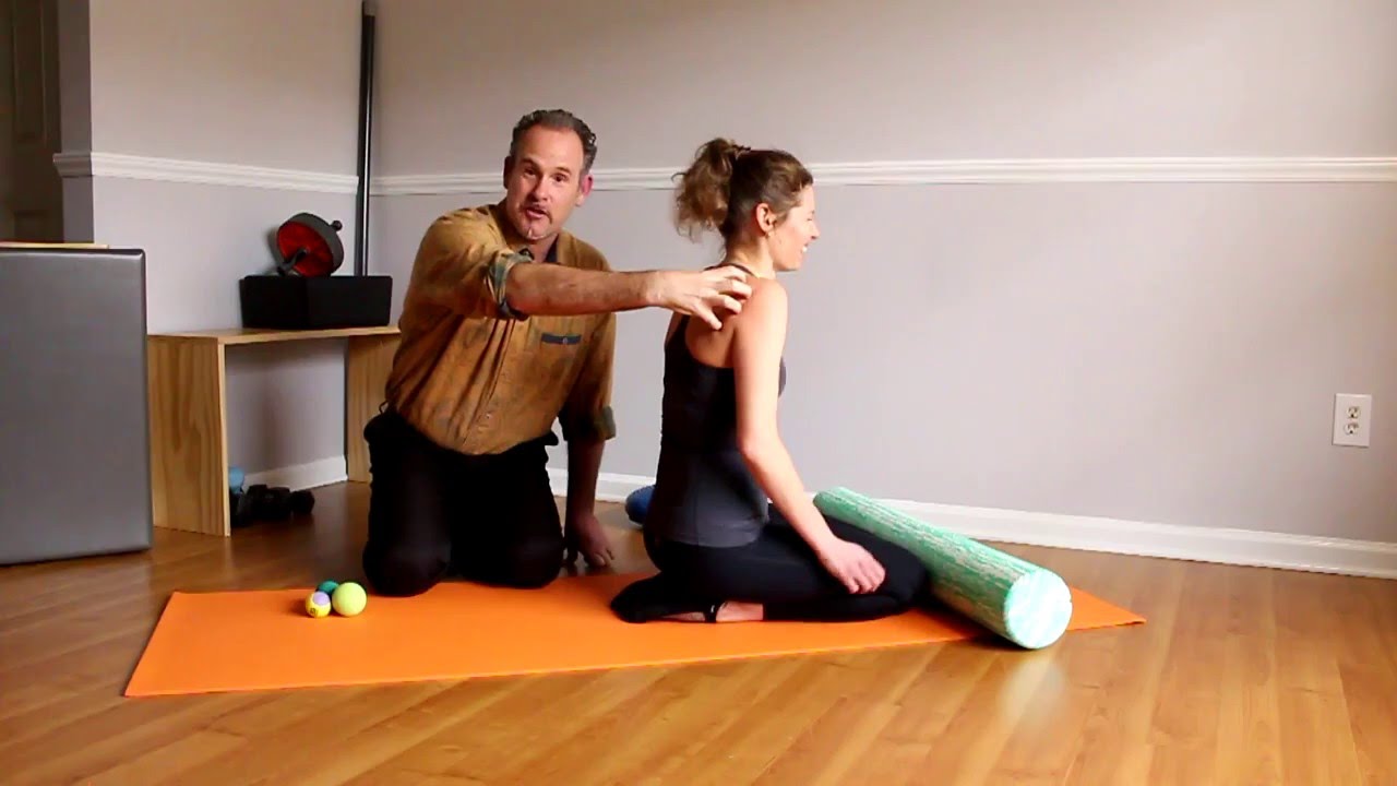 Trigger Point Massage Technique for Shoulder and Lower Back Pain Yoga