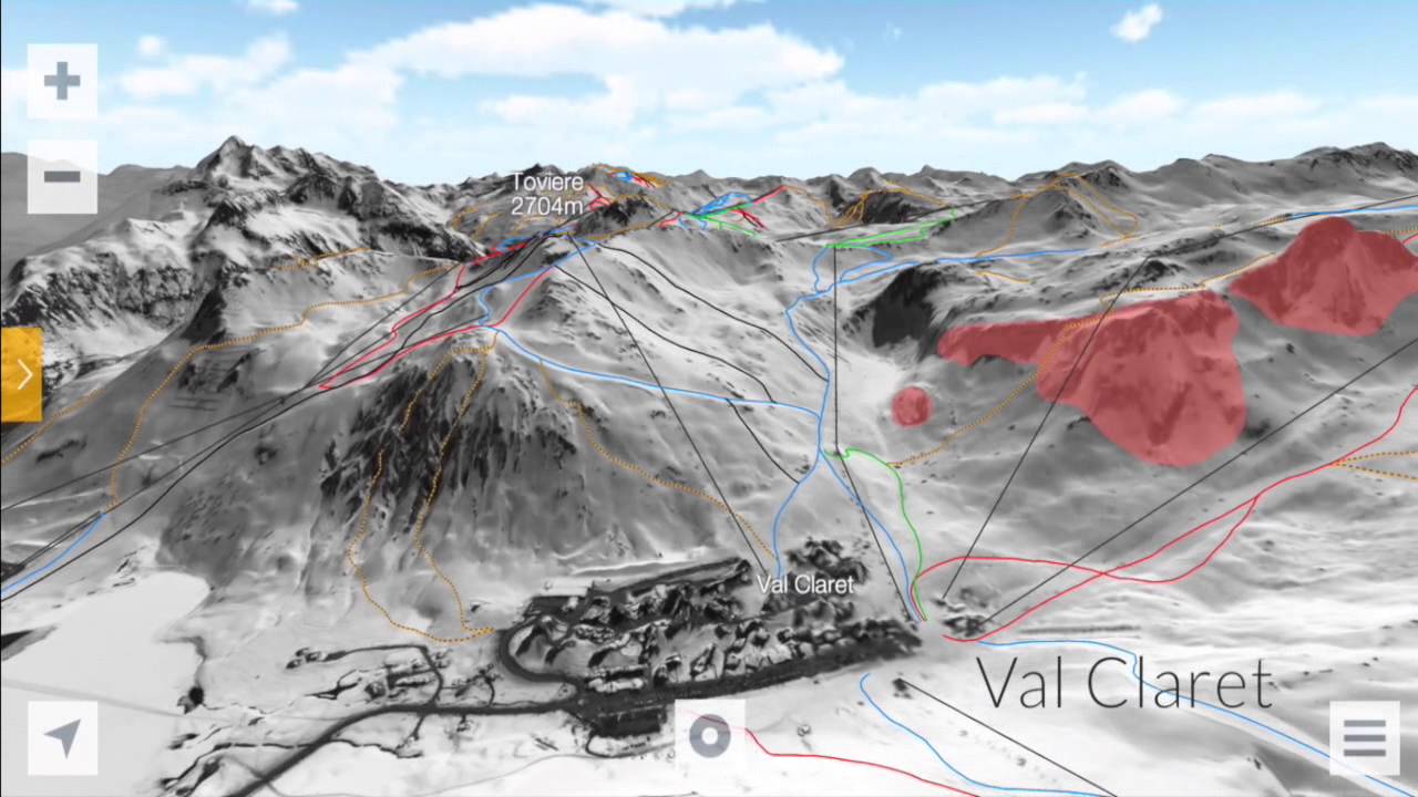 Espace Killy Piste and Freeride Maps FATMAP iOS amp Android Running Bay