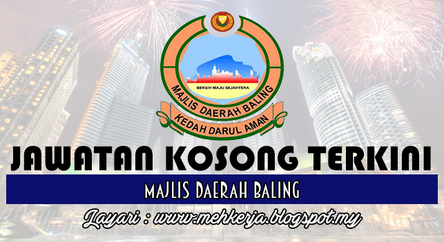 Jawatan Kosong di Majlis Daerah Baling 30 Okt 2016 Iklan Jawatan Kosong
