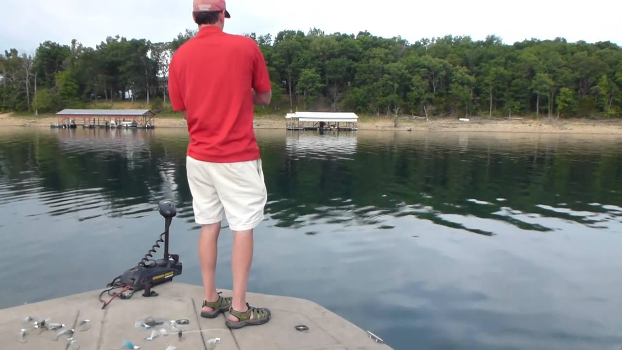Beaver Lake Strper fishing With E amp C Striper Guide Service Fishing