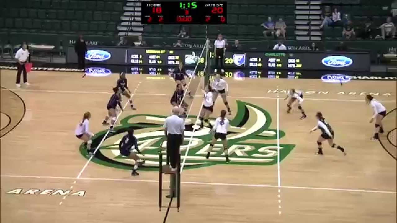 Charlotte 49ers Volleyball Highlights victory over State and