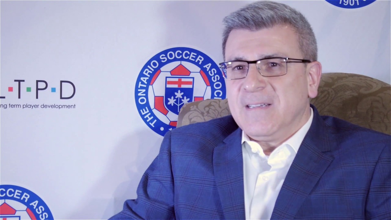 Mount Hamilton Youth Soccer Club Vice Pres Leo Cavalluzzo Centre Circle