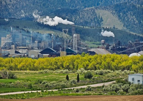 Monsanto Phosphate Plant and Slag Pour Soda Springs, Idaho