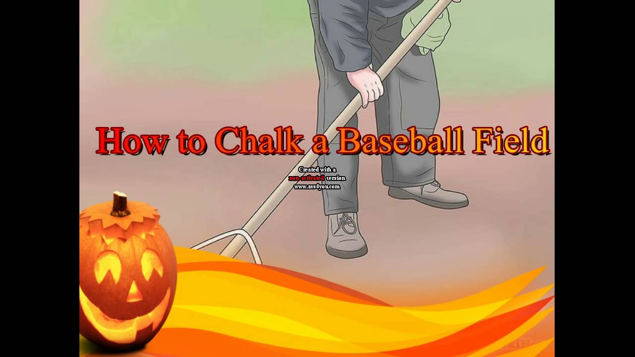 How TO Chalk baseball field Baseball Camp