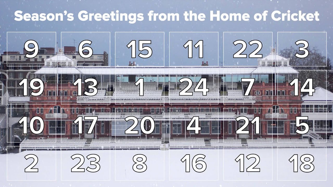 Lord s Advent Calendar 24 Days Of Cricket Rugby Board