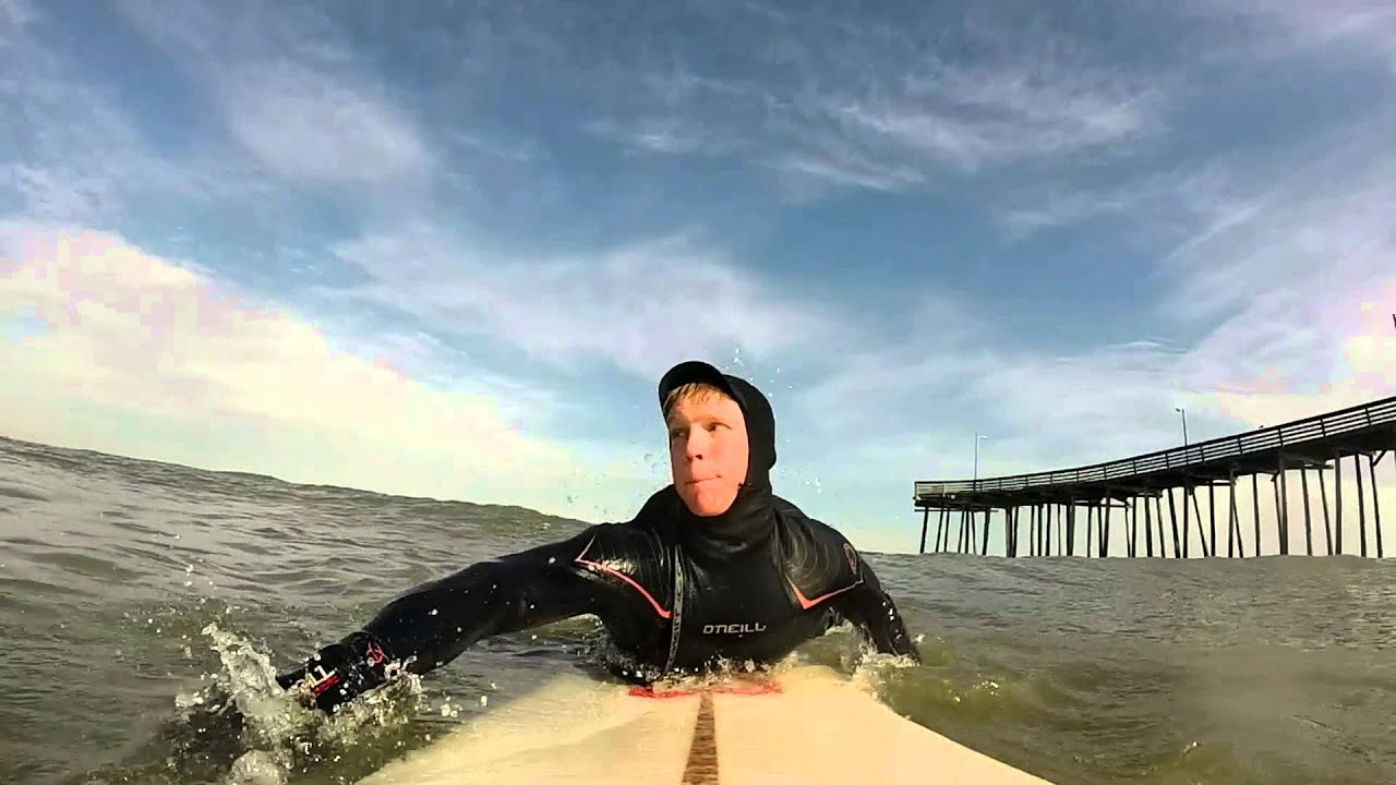 Surfing VA Beach 15th St Pier Fishing Alley
