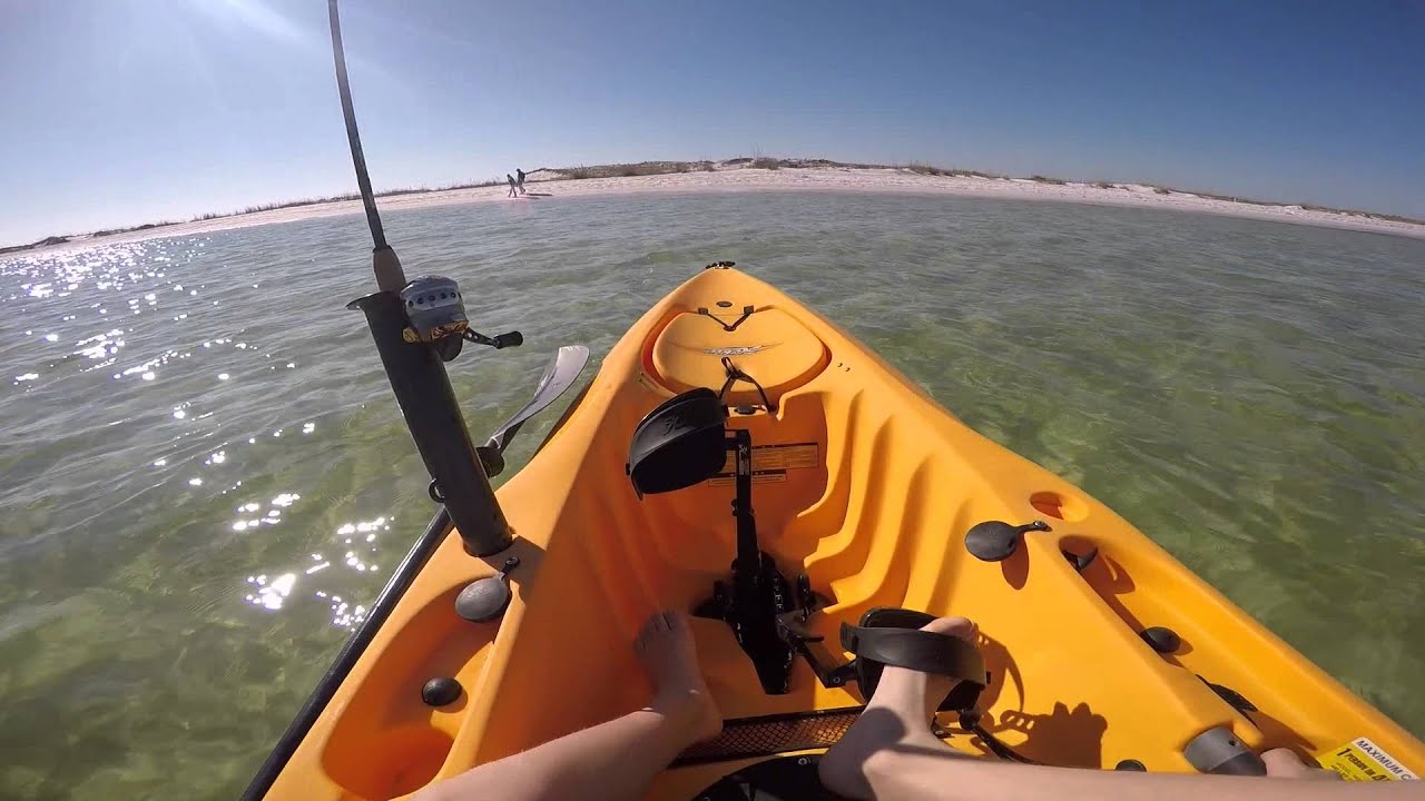 Hobie Kayak Fishing in Destin Florida near Crab Island Swimming Alley