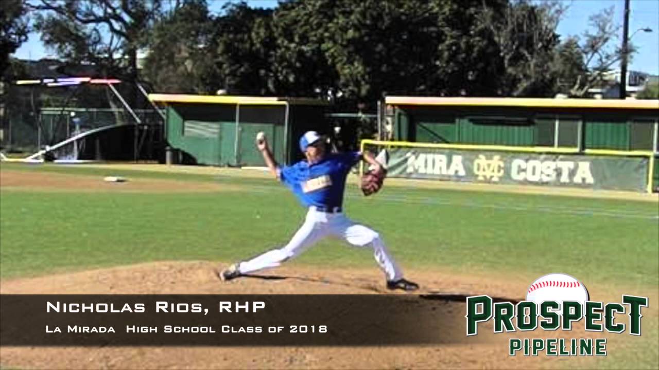 Nicholas Rios RHP La Mirada High School Pitching Mechanics at 200 FPS