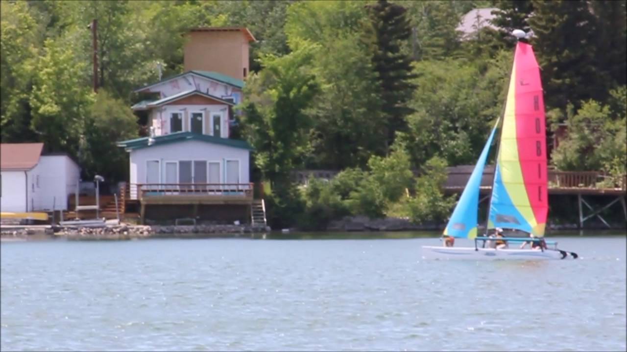 Hobie Catamaran sailing Crystal Lake Saskatchewan Kayaking Central