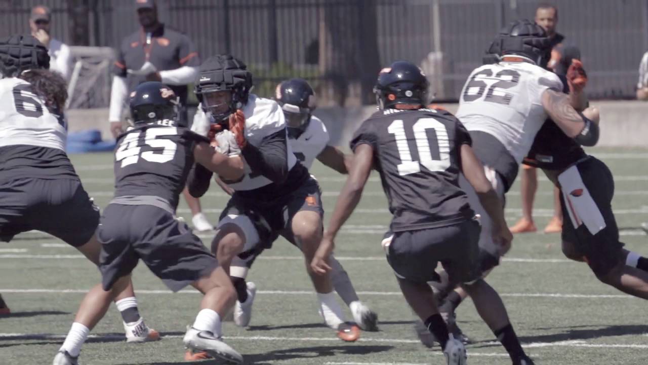 Oregon State Football Camp Practice 14 Football Bay