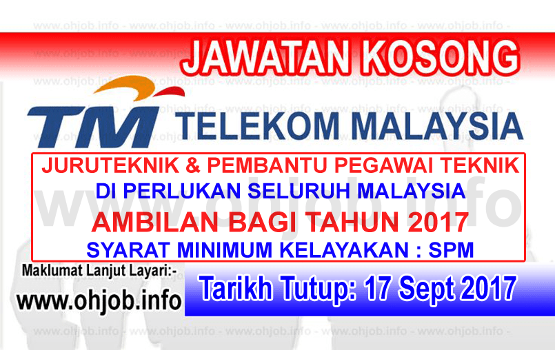 Kerja Kosong TM Telekom Malaysia Berhad Terkini JAWATAN KOSONG