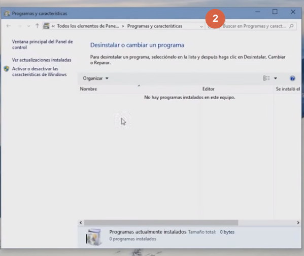 Desinstalar programas en windows 10 Pasos a seguir
