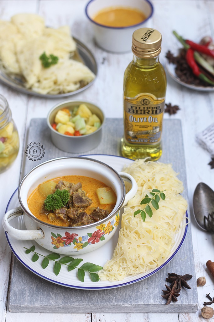 ROTI JALA KARI KAMBING ALA FILIPPO BERIO OLIVE OIL Resep