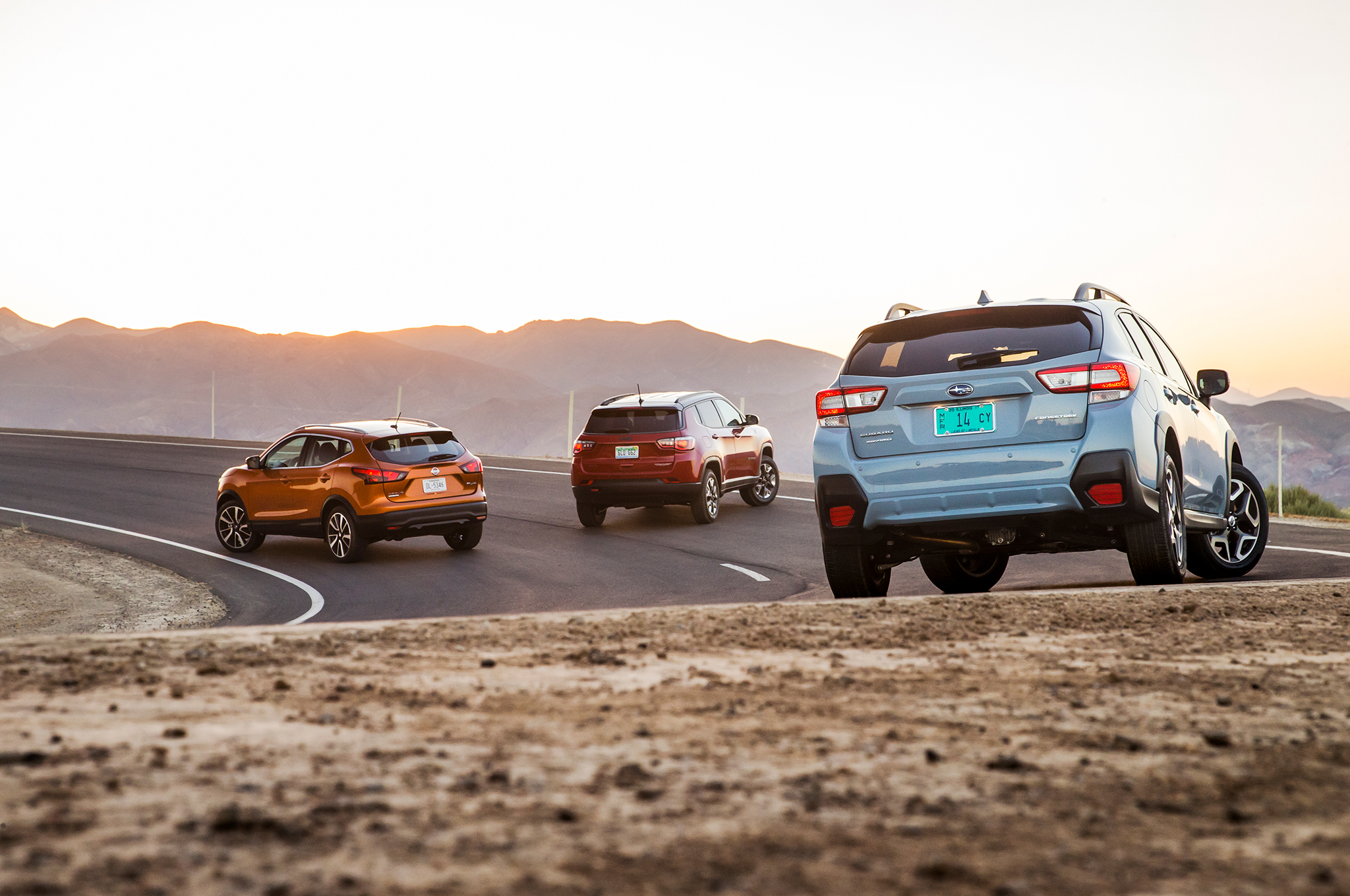 No Man’s Land Jeep Compass vs. Subaru Crosstrek vs. Nissan Rogue Sport