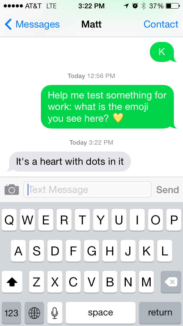 Apple News You may be accidentally sending friends a hairy heart emoji