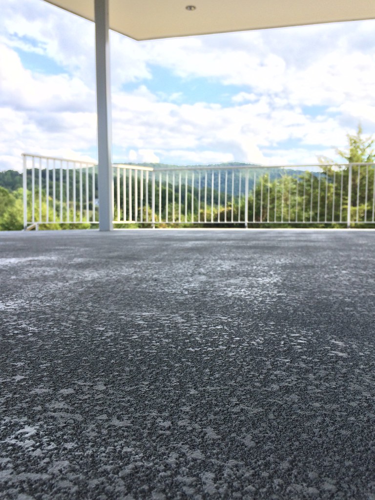 Sprayed concrete overlay in Charlottesville, VA Decorative Concrete