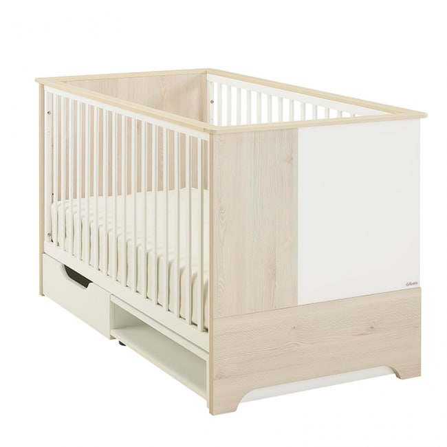 Petit Pascal Cot Bed And Changing Unit Two Tone By