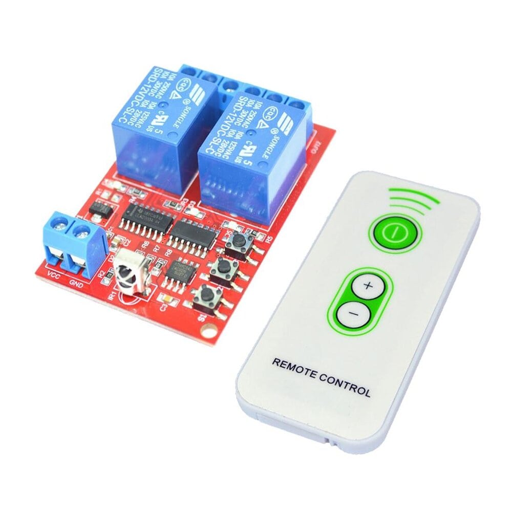 2 CHANNEL INFRARED REMOTE CONTROL RELAY MODULE12V iFuture Technology