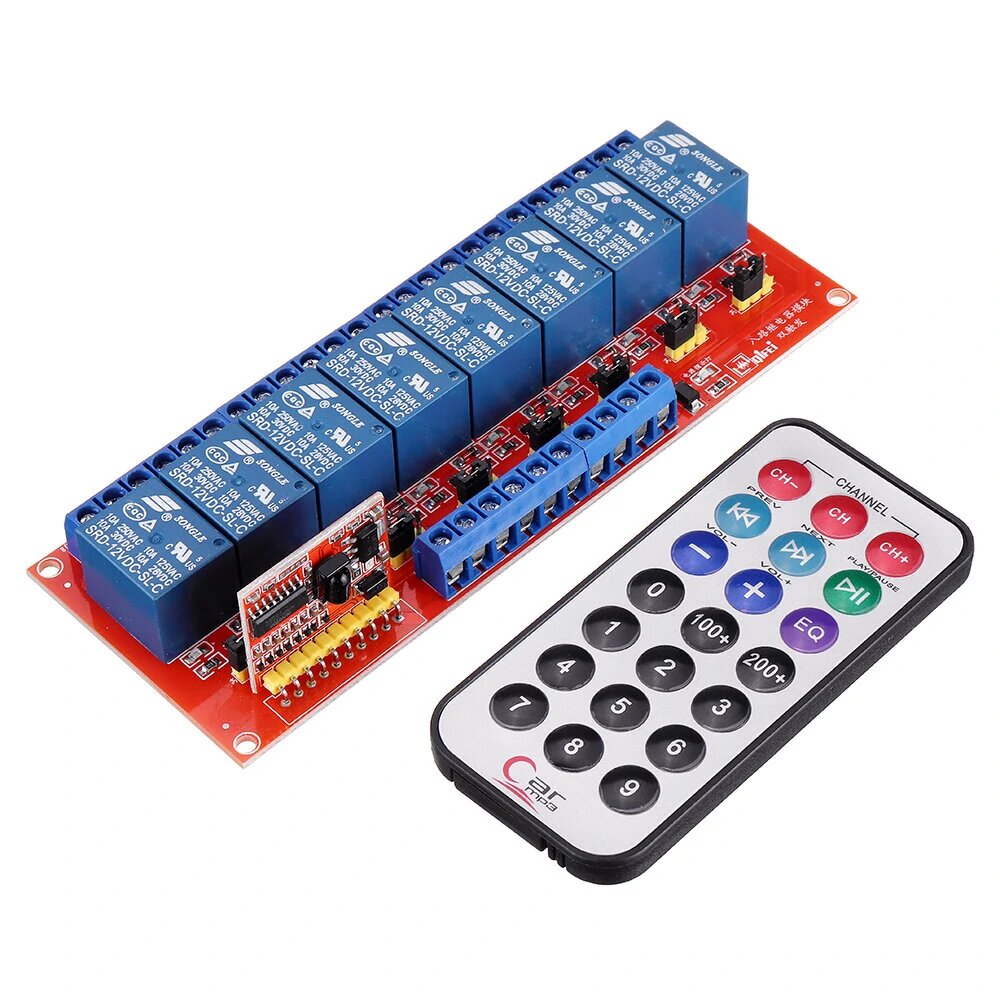 8 CHANNEL INFRARED REMOTE CONTROL RELAY MODULE5V iFuture Technology