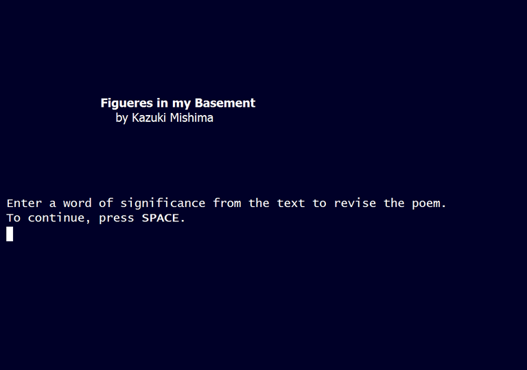 Figueres in my Basement (2010, englisch) Textadventure