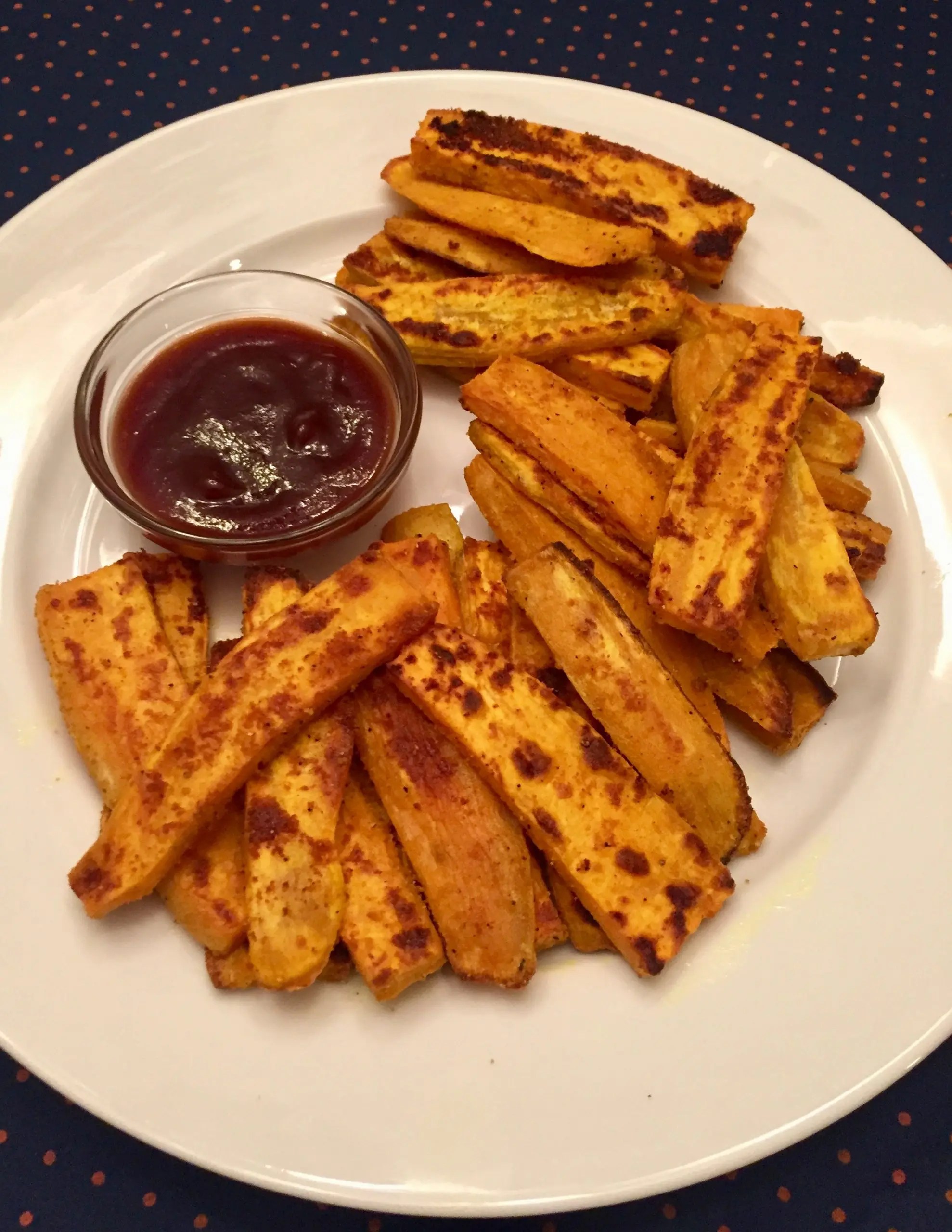 Easy, Delicious Baked Turmeric & Garlic Sweet Potato Fries IF YOU GIVE A GIRL AN OVEN