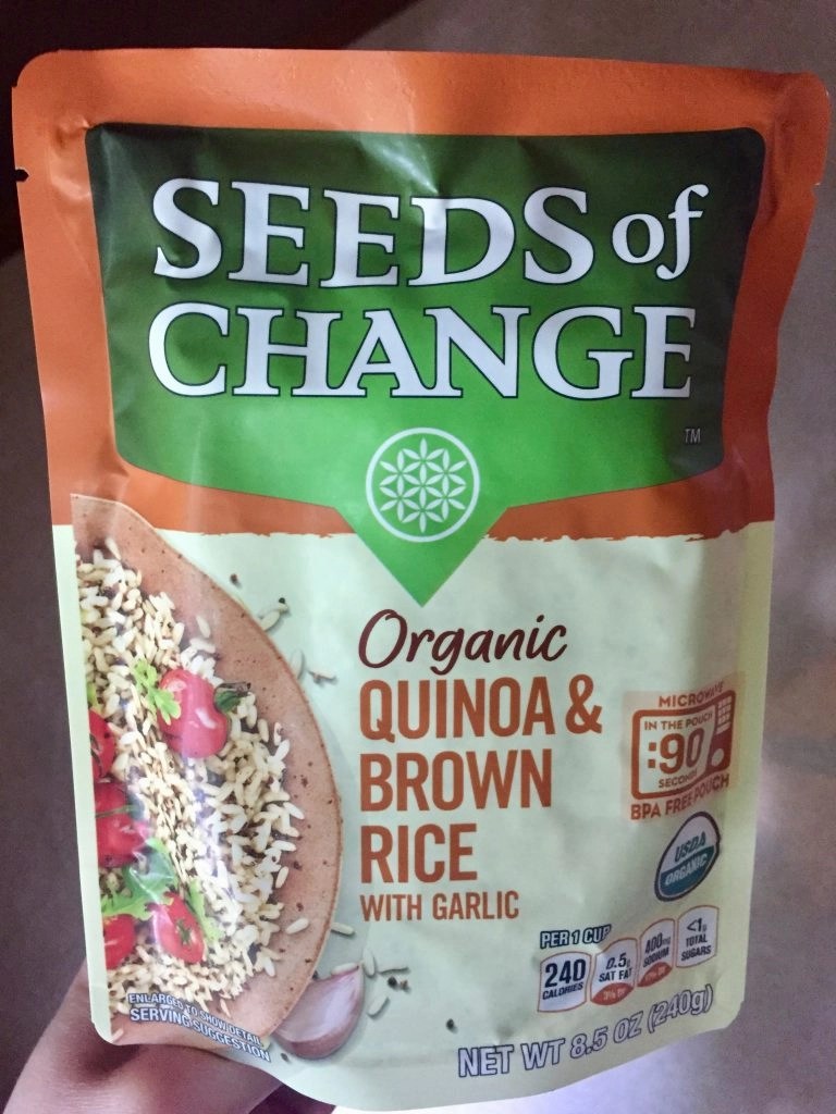 Quick, Healthy Vegetarian Brown Rice & Quinoa Bowl (PackedLunch