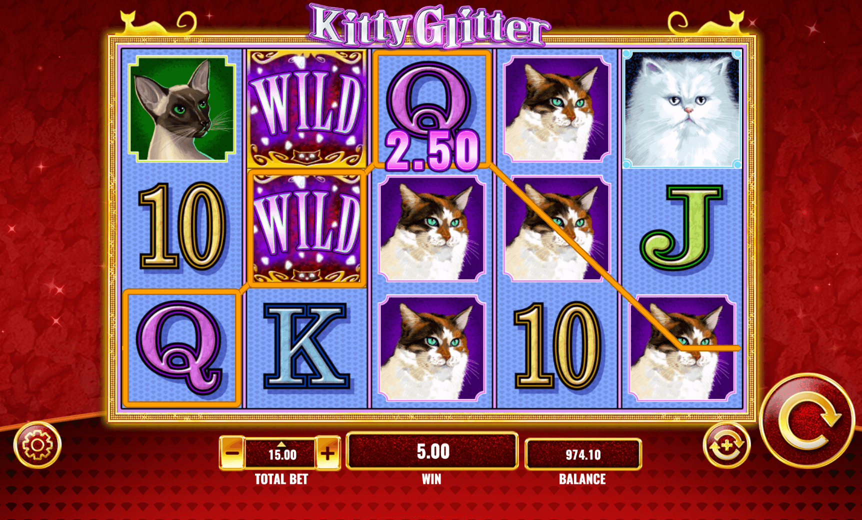 Play Kitty Glitter Slot by IGT for Free or Real Money in Michigan